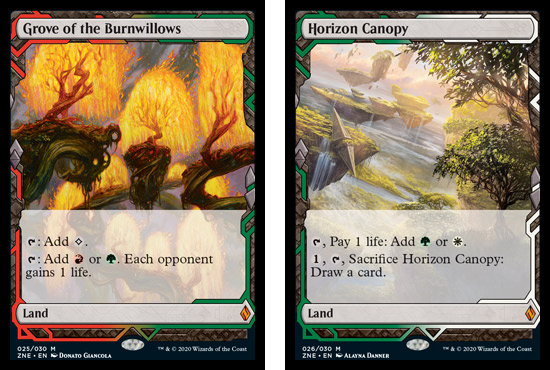 Zendikar Rising Expeditions
Grove of the Burnwillows
Horizon Canopy