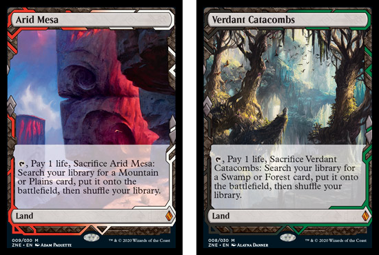 Zendikar Rising Expeditions
Arid Mesa
Verdant Catacombs