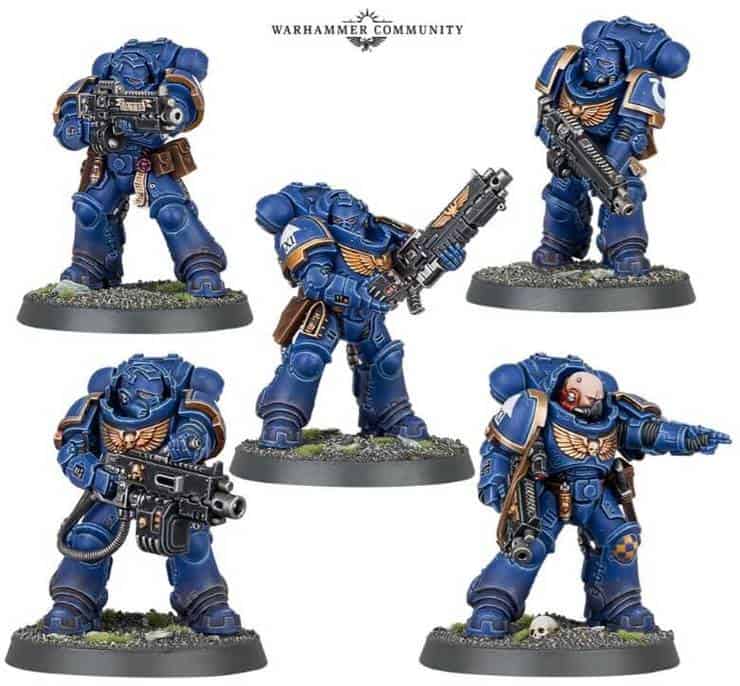 Space Marine Primaris Heavy Intercessor squad