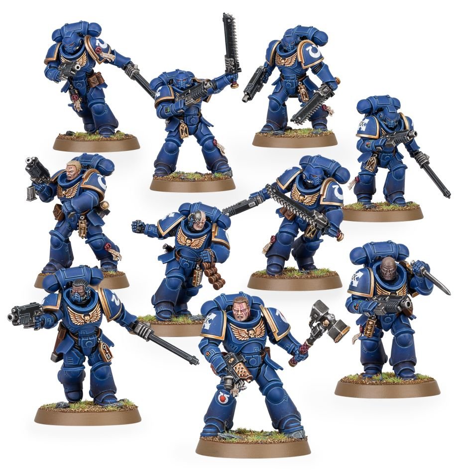 Space Marine Primaris Assault Intercessor squad