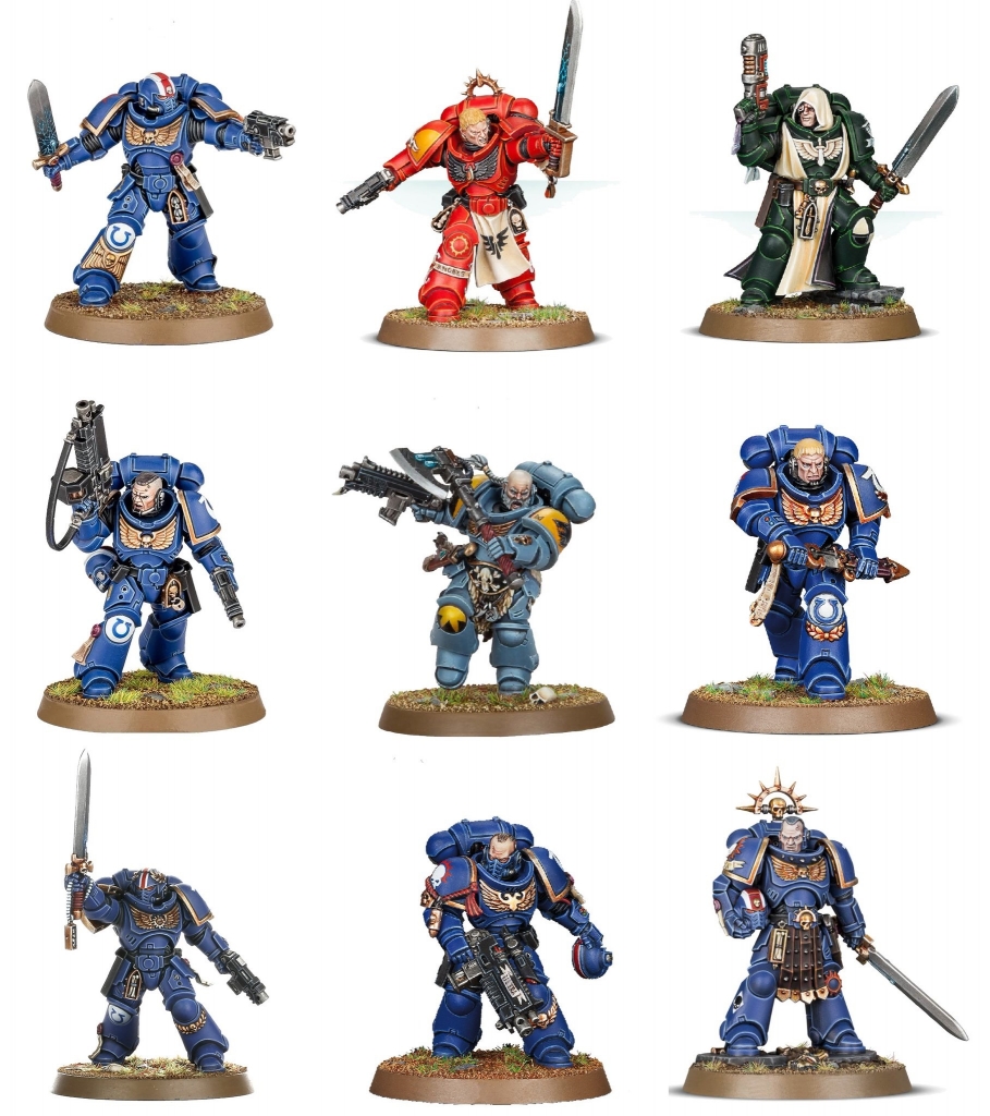 Some of the many, many Primaris Marine Lieutenants