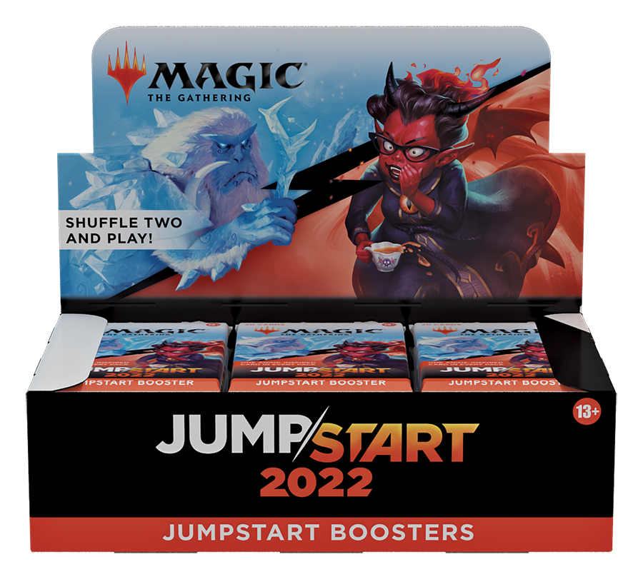 Magic: the Gathering opened display box of Jumpstart 2022