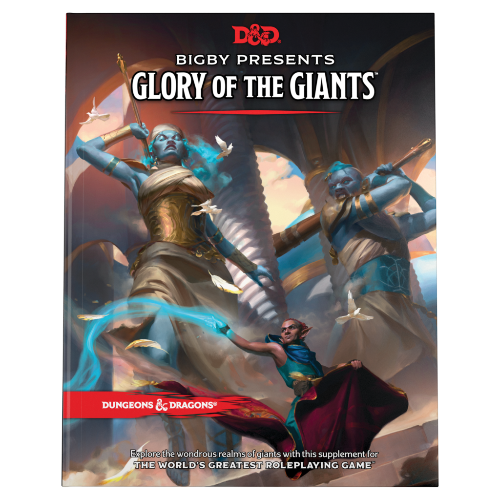 Cover art for Bigby Presents Glory of the Giants.  One of the featured price increases to D&D Books.