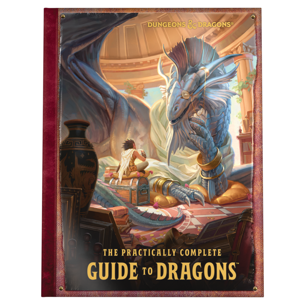 Cover art for The Practically Complete Guide to Dragons.  One of the featured price increases to D&D Books.