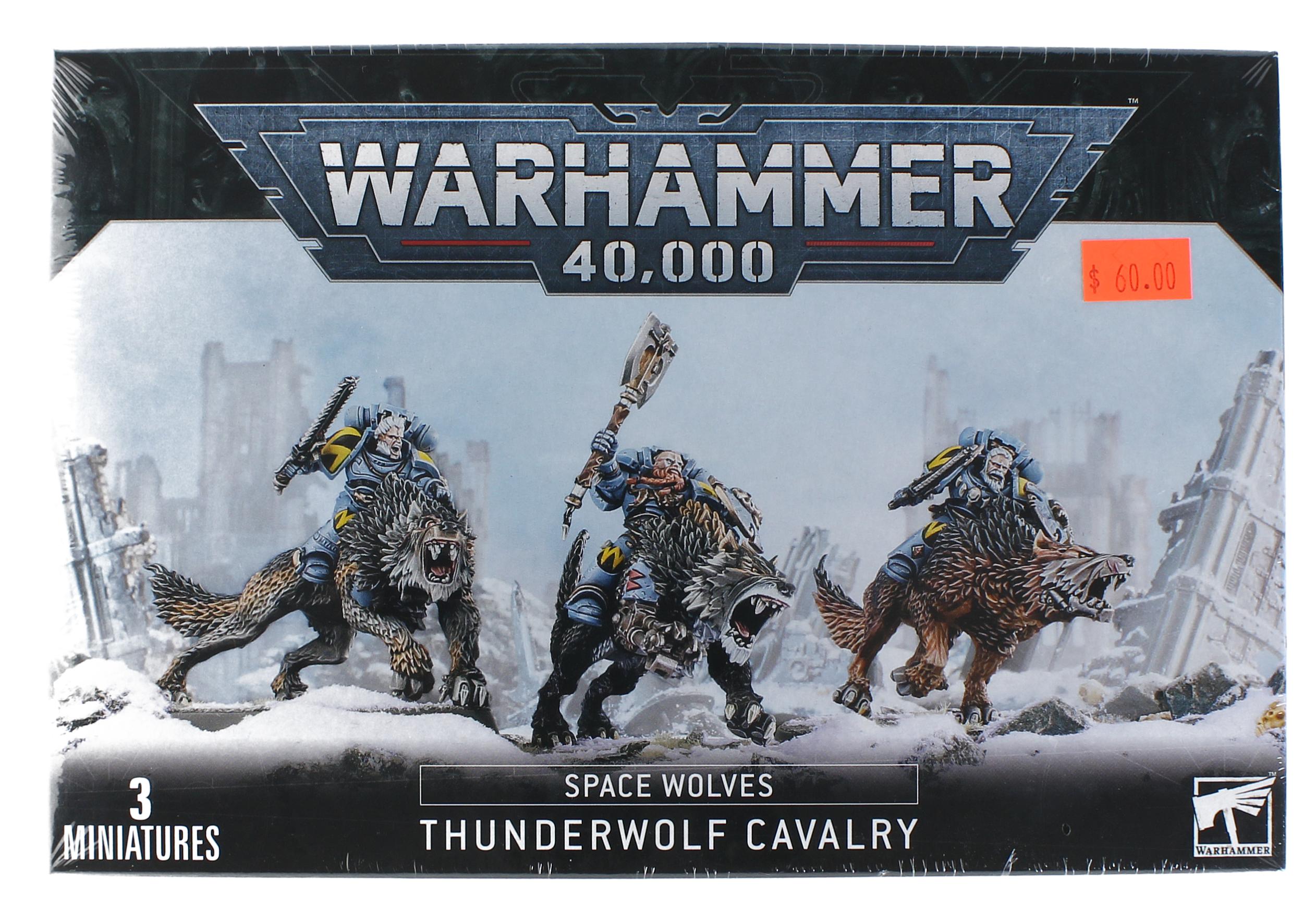 thumbnail image 2 of Games Workshop Space Wolves Thunderwolf Cavalry – Warhammer 40K New In Box 2 of 6