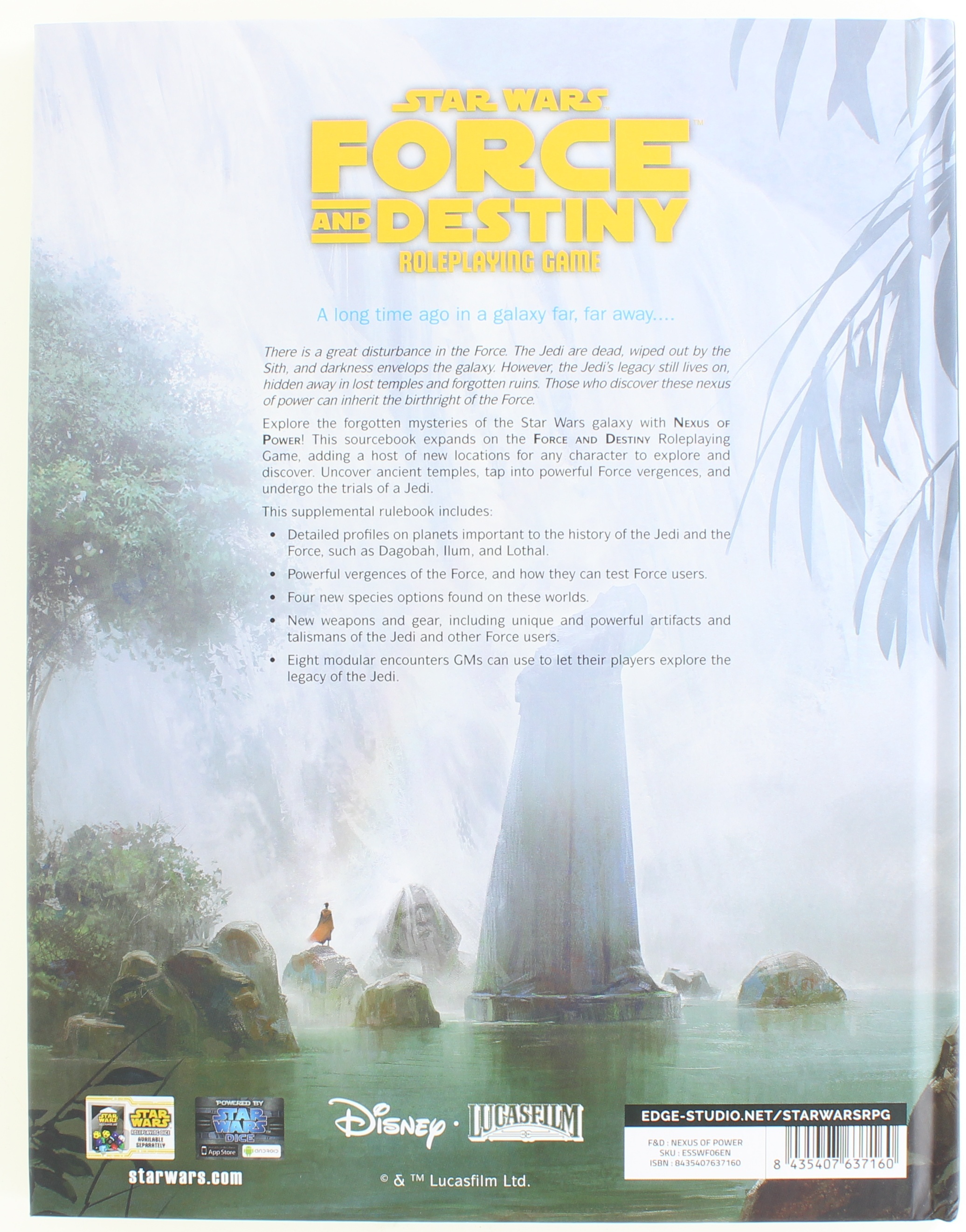 Star Wars: Force & Destiny RPG - Disciples of Harmony Sourcebook