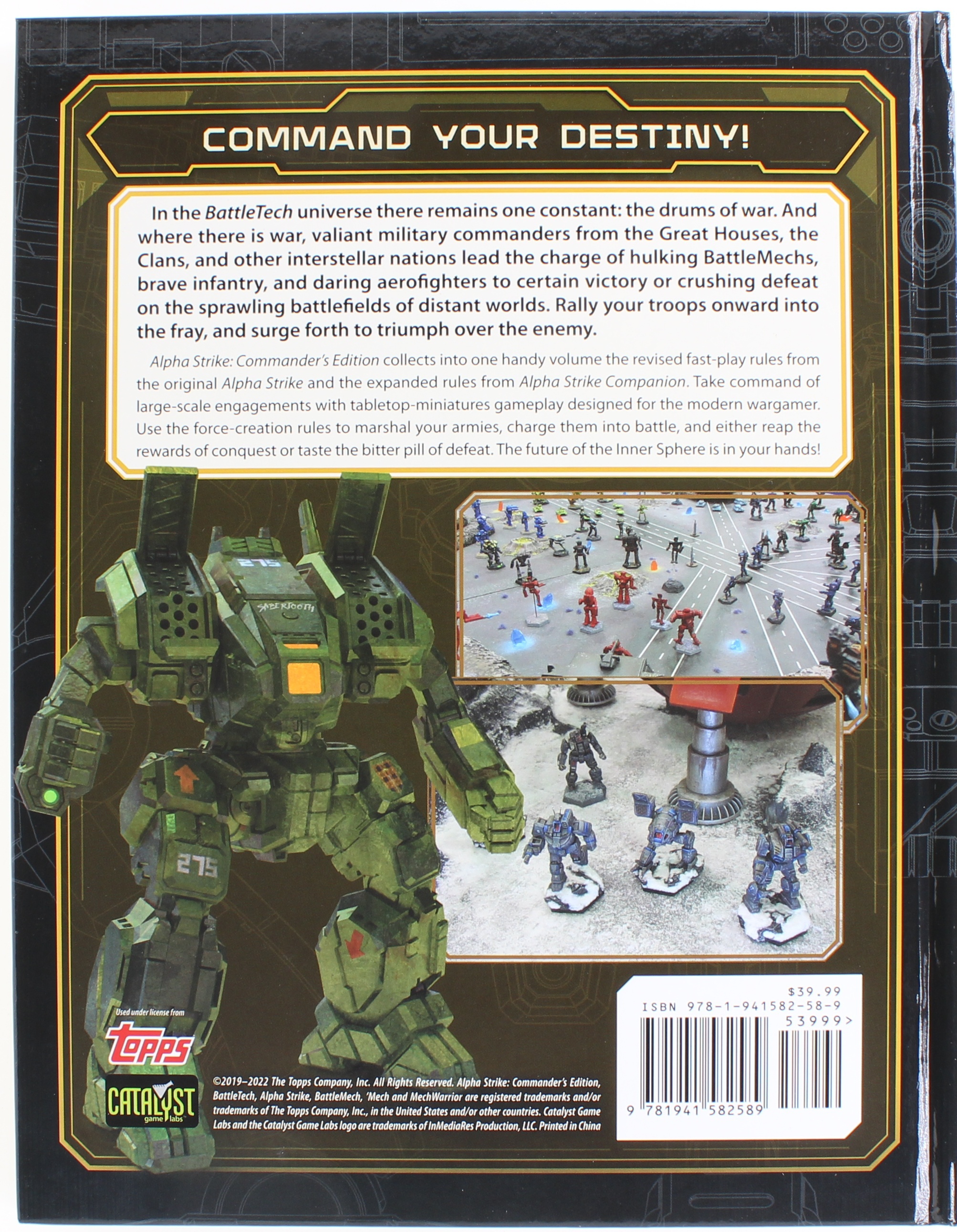 Battletech - Mechwarrior Destiny RPG Hard Cover