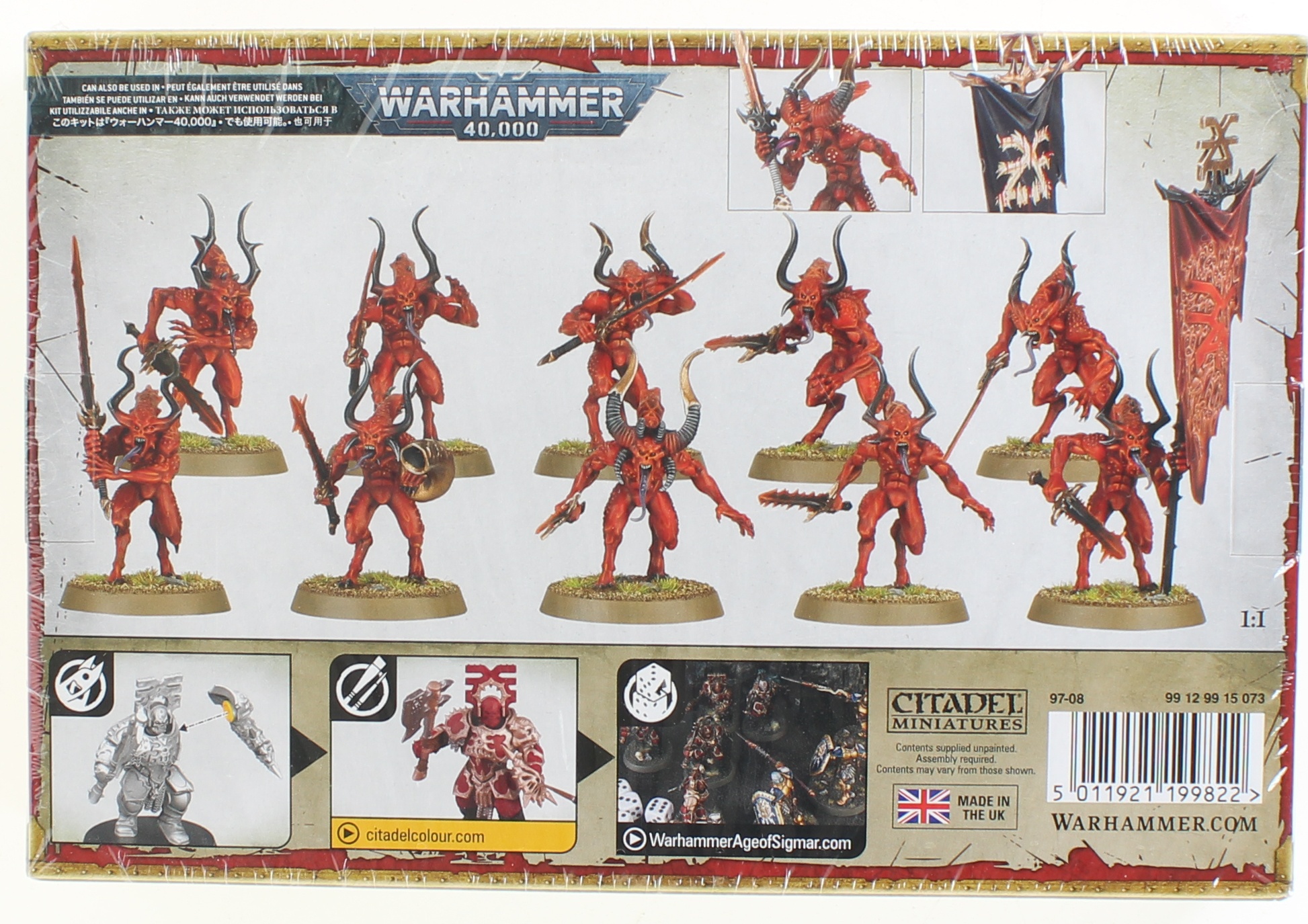 Warhammer 40K Bloodletters of Khorne, Plastic - Chaos Daemons Bloodletter