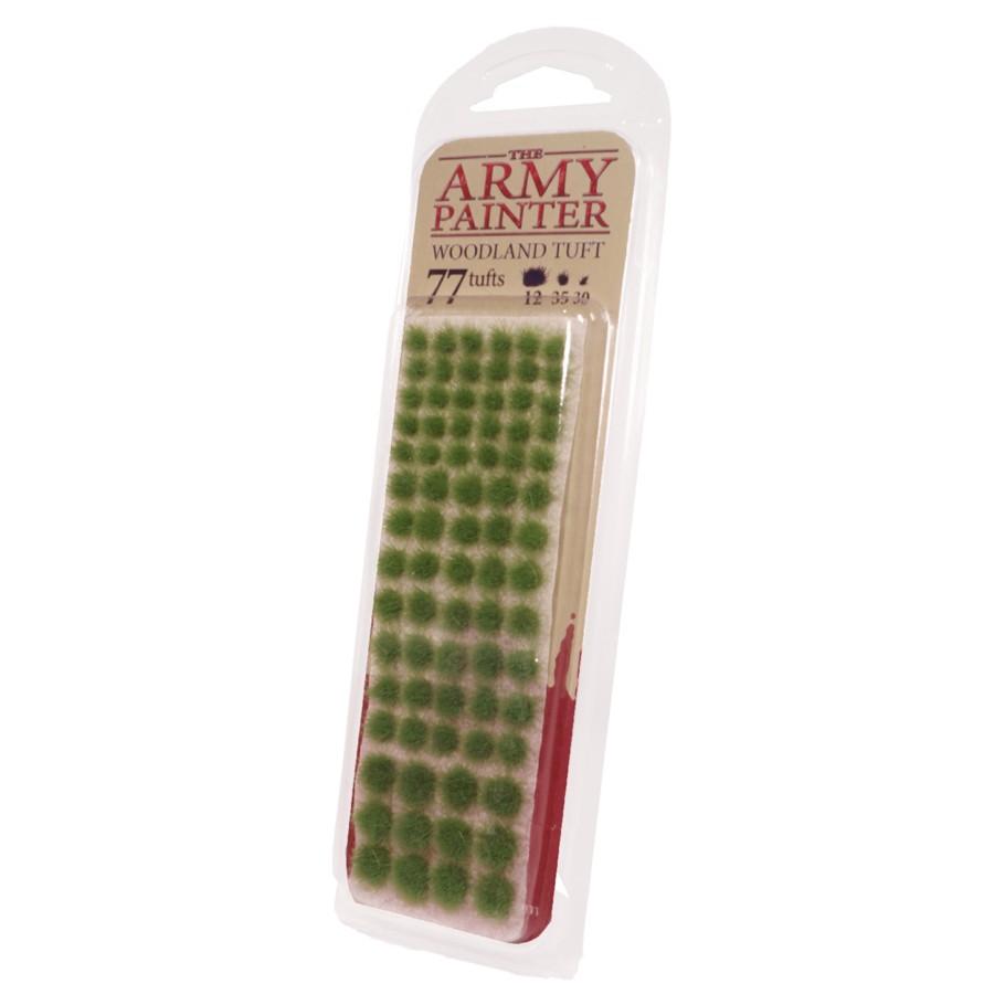 The Army Painter Woodland Tuft - Lot De Touffes Herbe Pour Décors Maquettes, 3 Tailles Réalistes